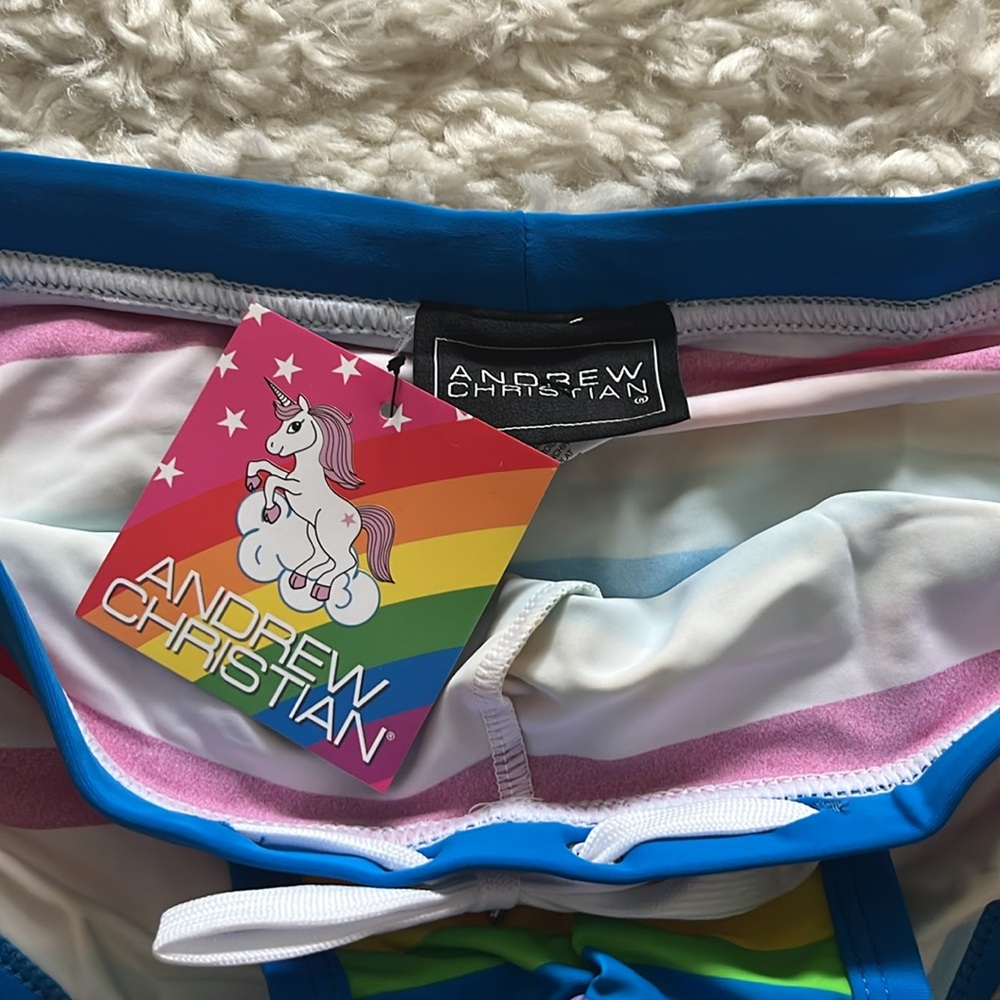 🌷 Andrew Christian Pride Stripe Bikini - Picture 2 of 5